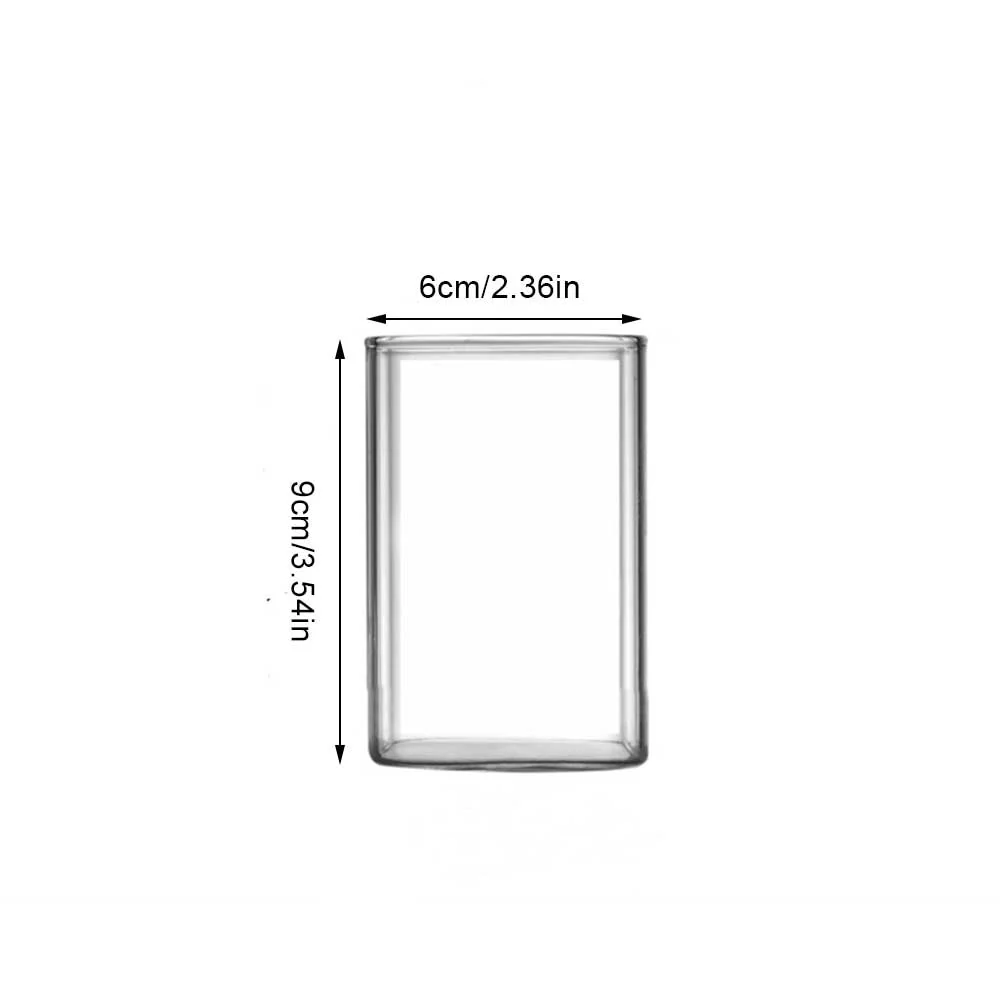 Square Simple Glass Cup Transparent Cold Drink Large-capacity Milk Juice Tea Drink Water Mousse Cups Wine Glass Beer Coffee Mug - Image 4